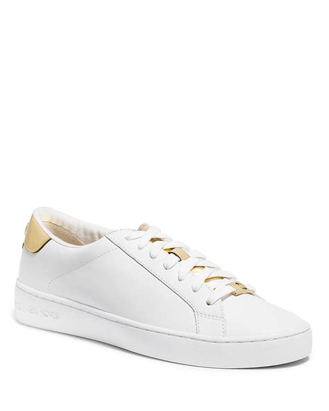 michael michael kors irving lace-up sneakers|Irving Leather Sneaker .